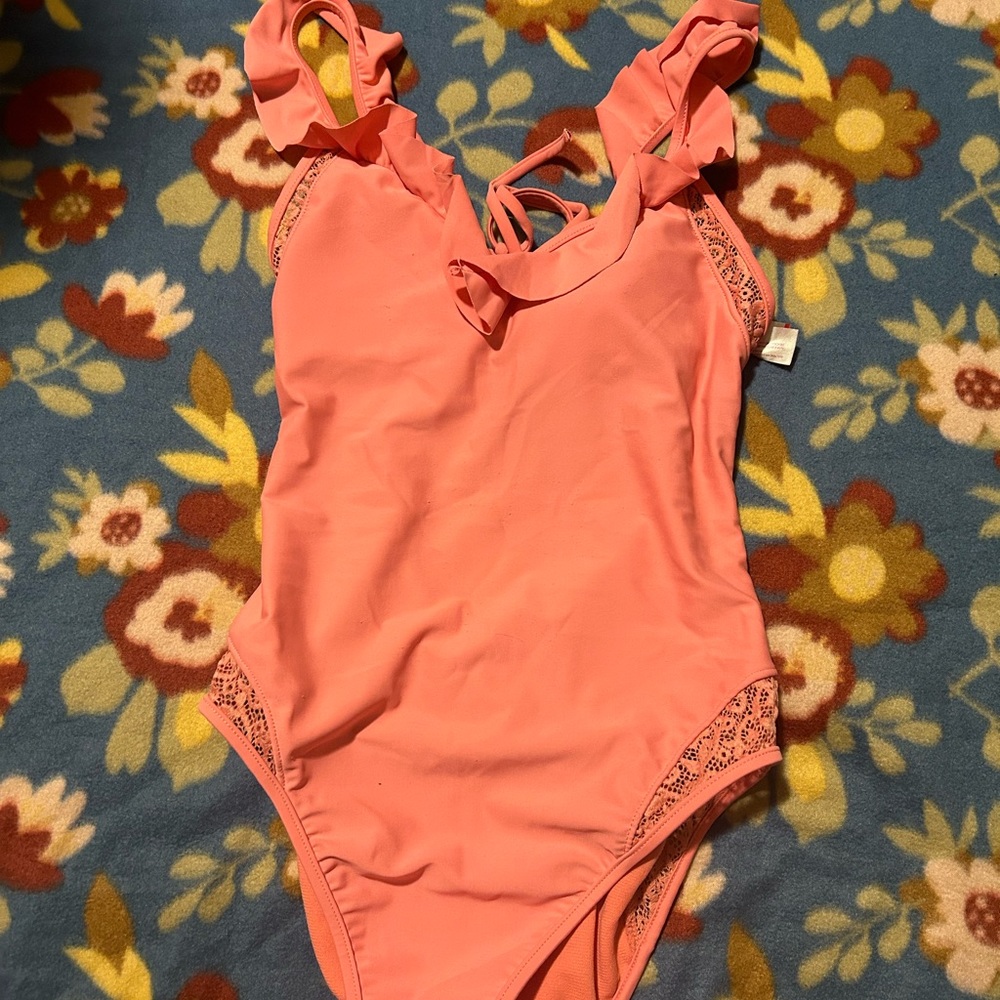 Pink One-Piece Bathing Suit